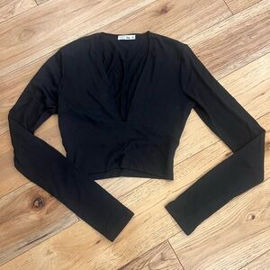 Wilfrid Free plunge neck Long Sleeve Top